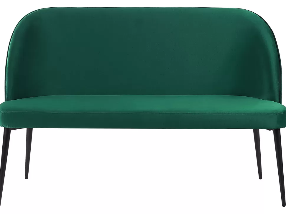 Sofas>Beliani 2 Seater Velvet Kitchen Sofa Green Osby