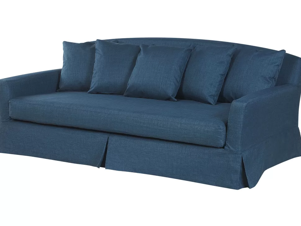 Sale Beliani 3 Seater Fabric Sofa Blue Gilja