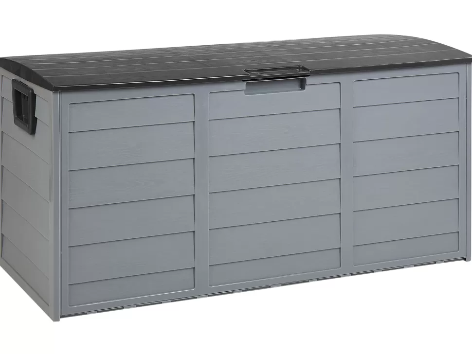 Gartenmöbel>Beliani Auflagenbox Kunststoff Beige / Schwarz 112 X 50 Cm Locarno