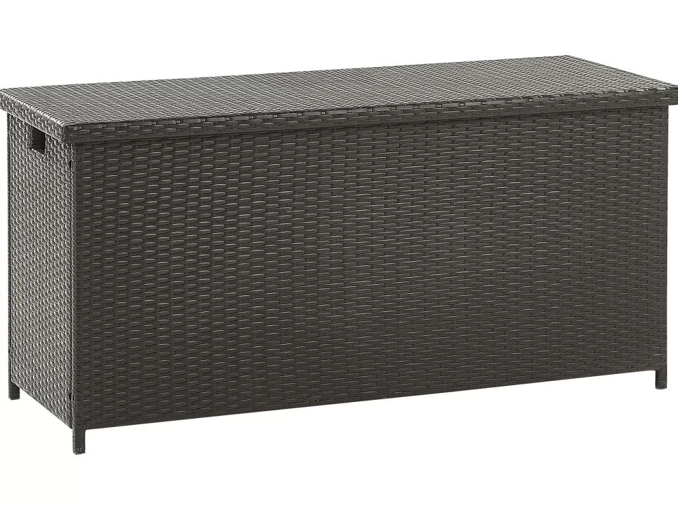 Gartenmöbel>Beliani Auflagenbox Rattan Braun 126 X 46 Cm Modena