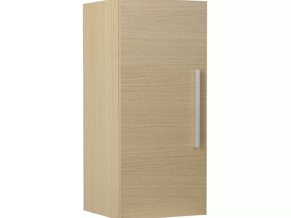 Cheap Beliani Bad Hangeschrank Heller Holzfarbton Bilbao