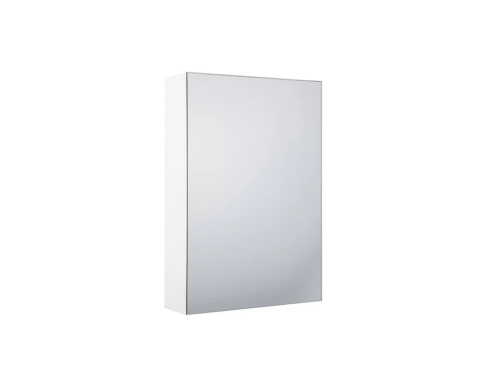 Aufbewahrung>Beliani Bad Spiegelschrank Weis / Silber 40 X 60 Cm Primavera