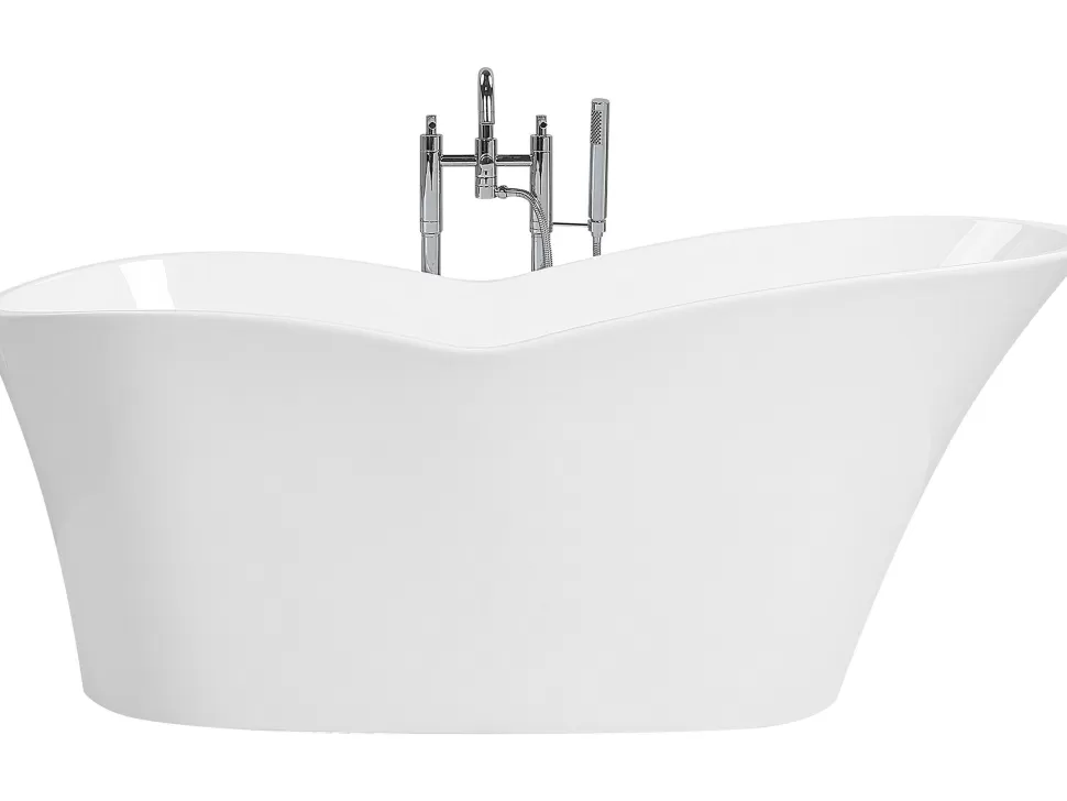 Best Beliani Badewanne Freistehend Weis 170 X 80 Cm Dulcina