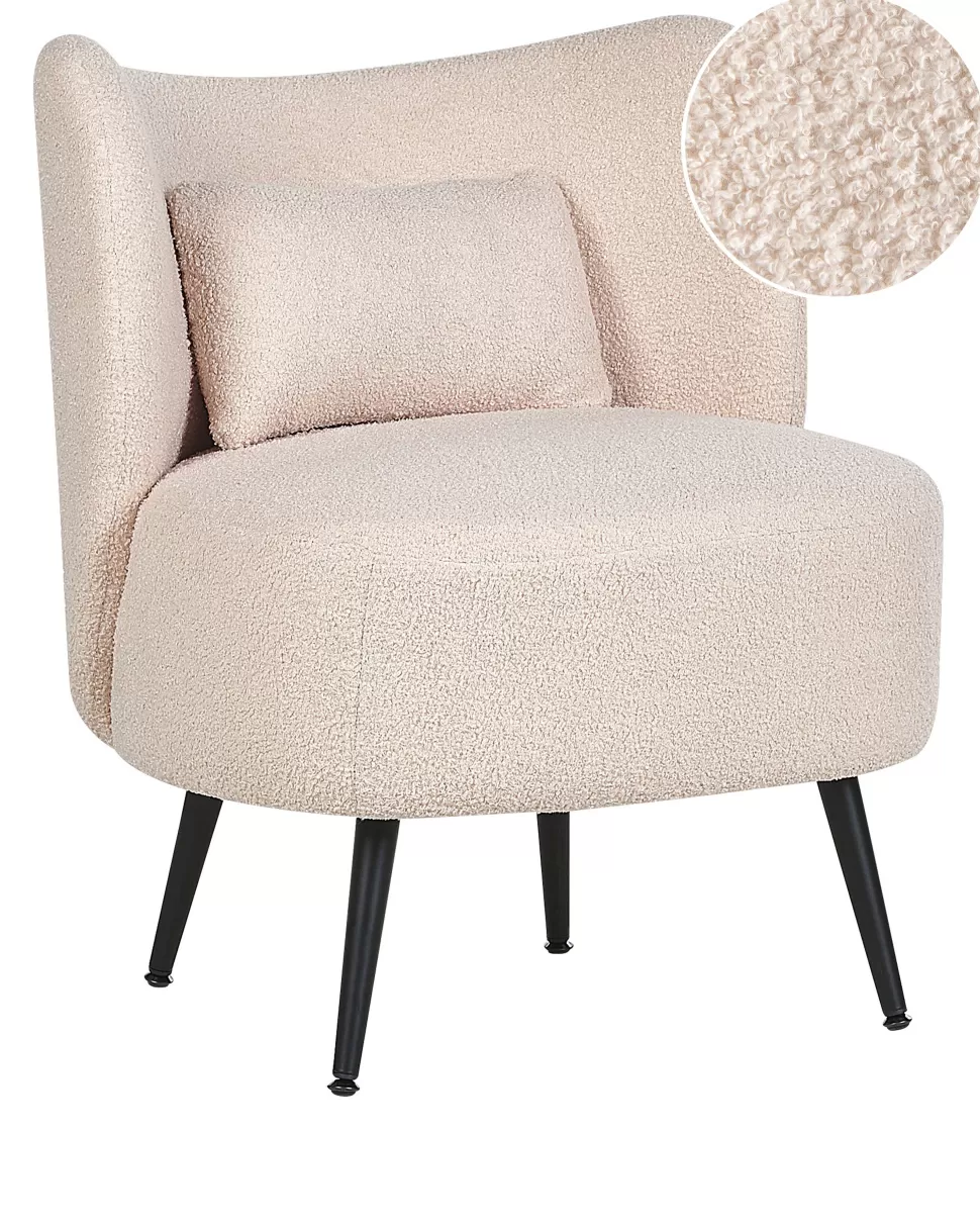 Sessel>Beliani Boucle Sessel Beige Otsby