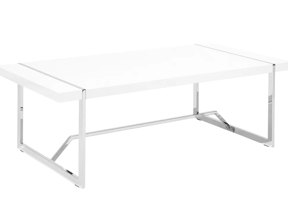 Shop Beliani Couchtisch Weis Rechteckig 60 X 120 Cm Tulsa