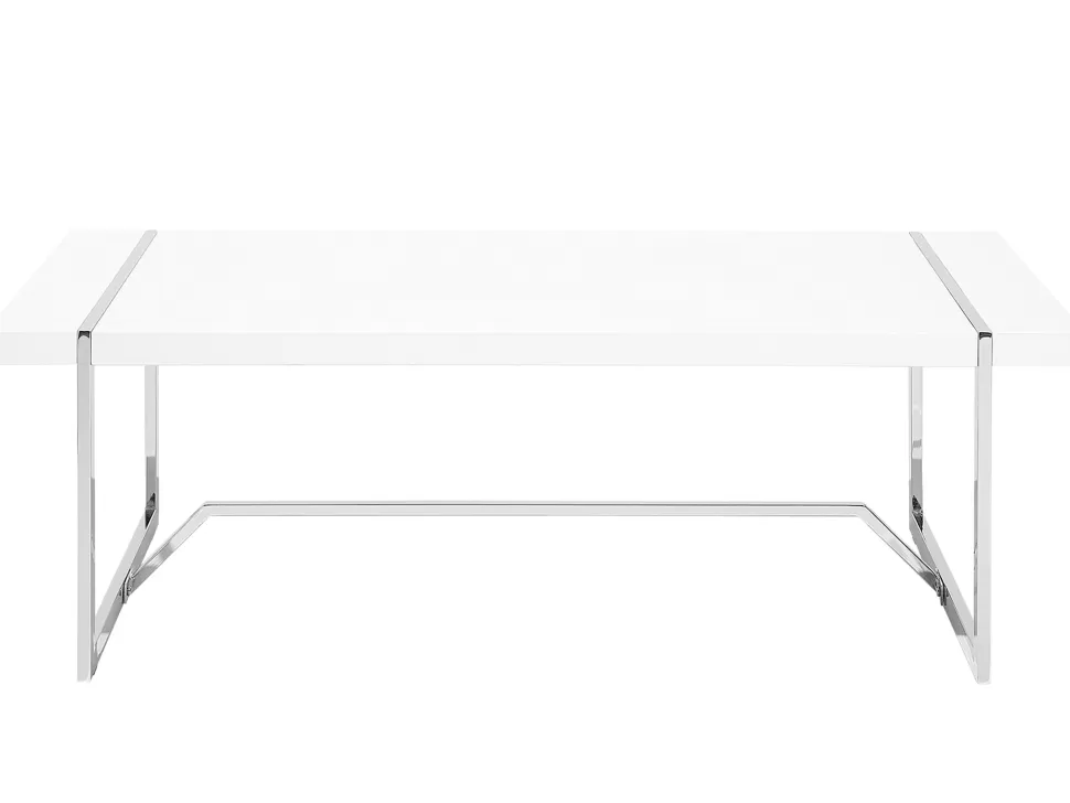 Shop Beliani Couchtisch Weis Rechteckig 60 X 120 Cm Tulsa