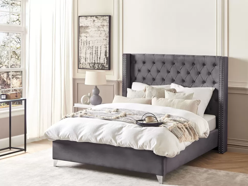 Discount Beliani Decke Baumwolle Grau / Beige 130 X 180 Cm Abstraktes Muster Hospet