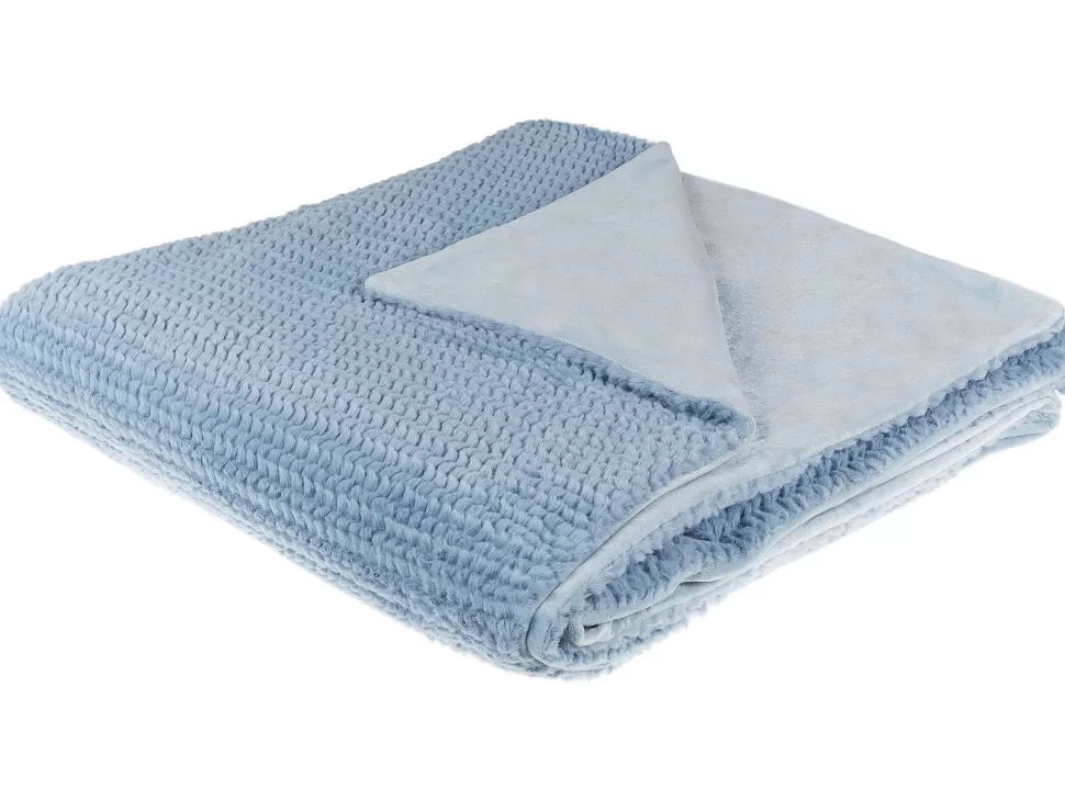 Heimtextilien>Beliani Decke Blau 200 X 220 Cm Bjas