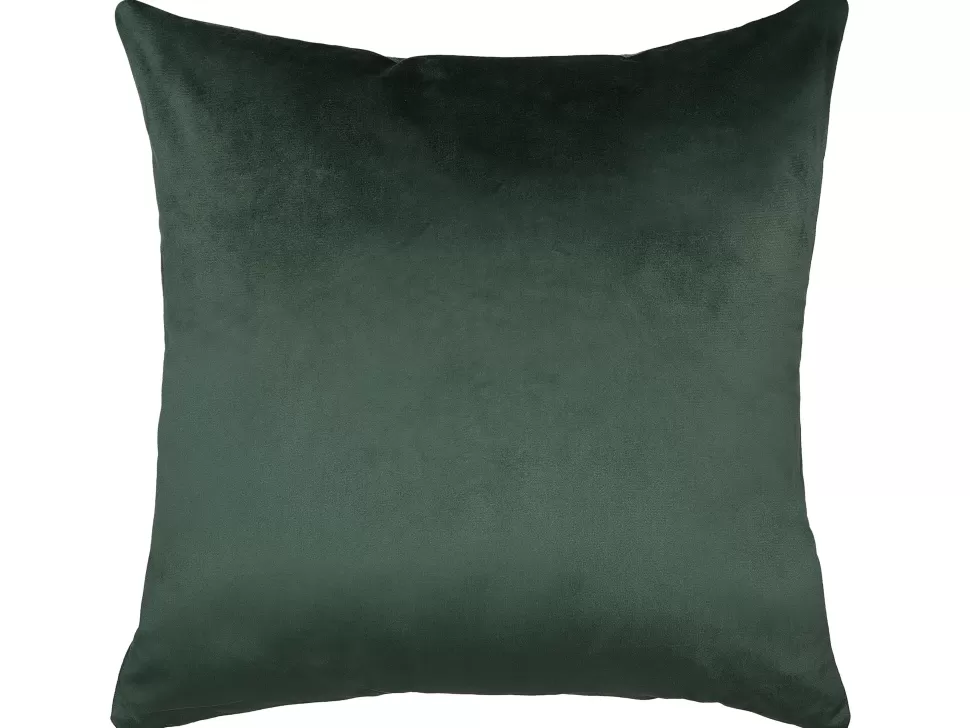 Clearance Beliani Dekokissen Ananas-Motiv Samtstoff Dunkelgrun 45 X 45 Cm 2Er Set Astilbe