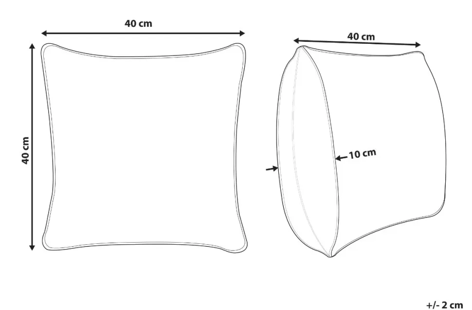 Clearance Beliani Dekokissen Baumwolle Grau Strukturiert 45 X 45 Cm Lalam