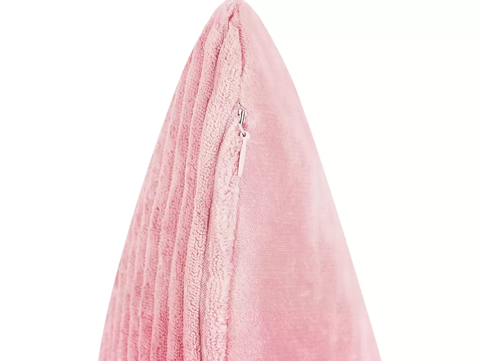Flash Sale Beliani Dekokissen Cord Rosa 47 X 27 Cm 2Er Set Millet