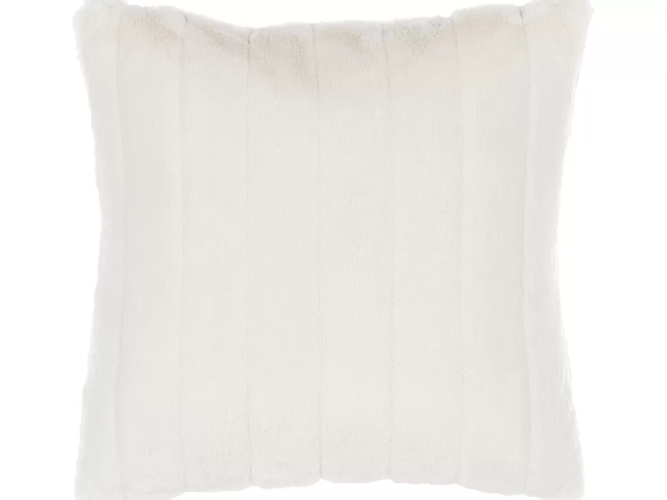 Flash Sale Beliani Dekokissen Felloptik Weis 45 X 45 Cm 2Er Set Pumila