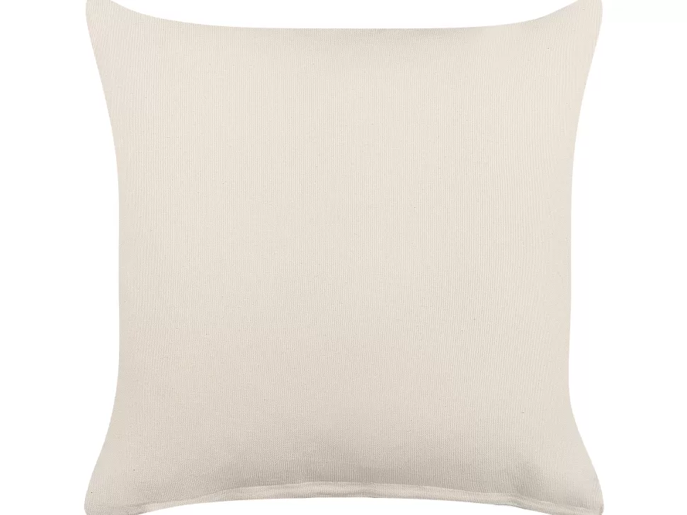 Clearance Beliani Dekokissen Geometrisches Muster Baumwolle Biege/Schwarz 45 X 45 Cm 2Er Set Calanthe