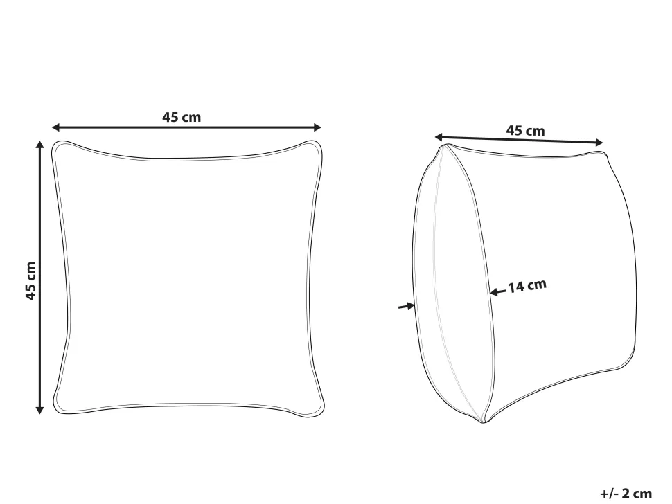 Discount Beliani Dekokissen Geometrisches Muster Baumwolle Rosa Getuftet 45 X 45 Cm Rhoeo