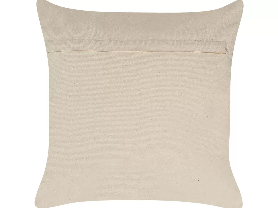 Fashion Beliani Dekokissen Geometrisches Muster Baumwolle Rosegold 50 X 50 Cm Oujda