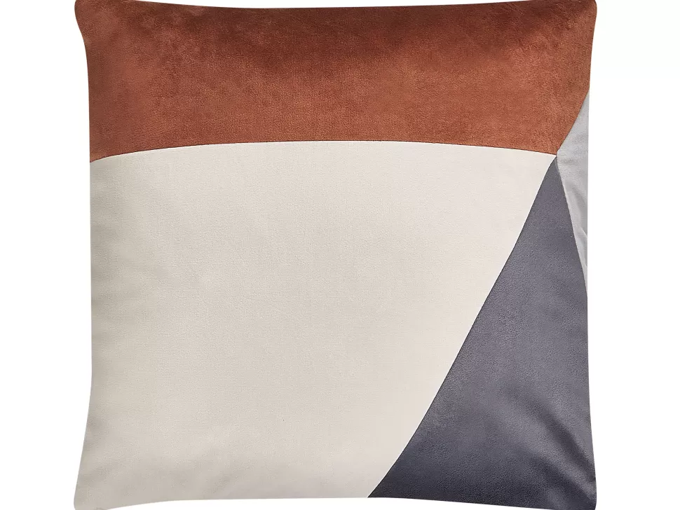 Fashion Beliani Dekokissen Geometrisches Muster Mehrfarbig 45 X 45 Cm 2Er Set Campsis