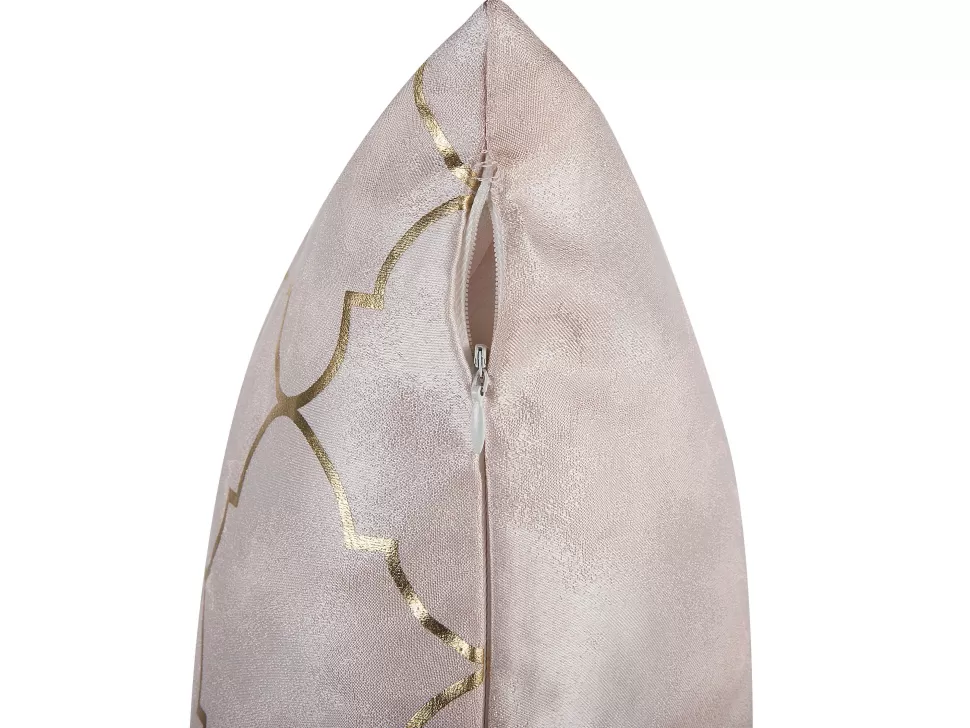Discount Beliani Dekokissen Marokkanisches Muster Rosa 45 X 45 Cm 2Er Set Alyssum