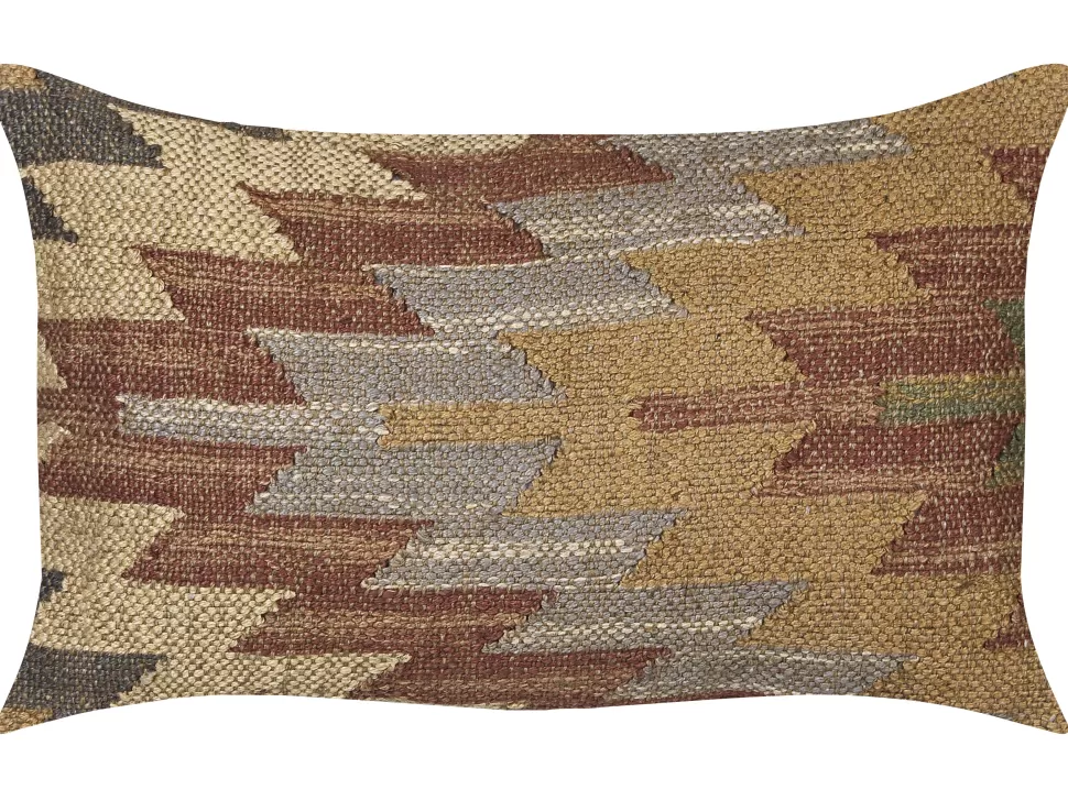 Fashion Beliani Dekokissen Orientalisches Muster Jute Mehrfarbig 30 X 50 Cm 2Er Set Deepor