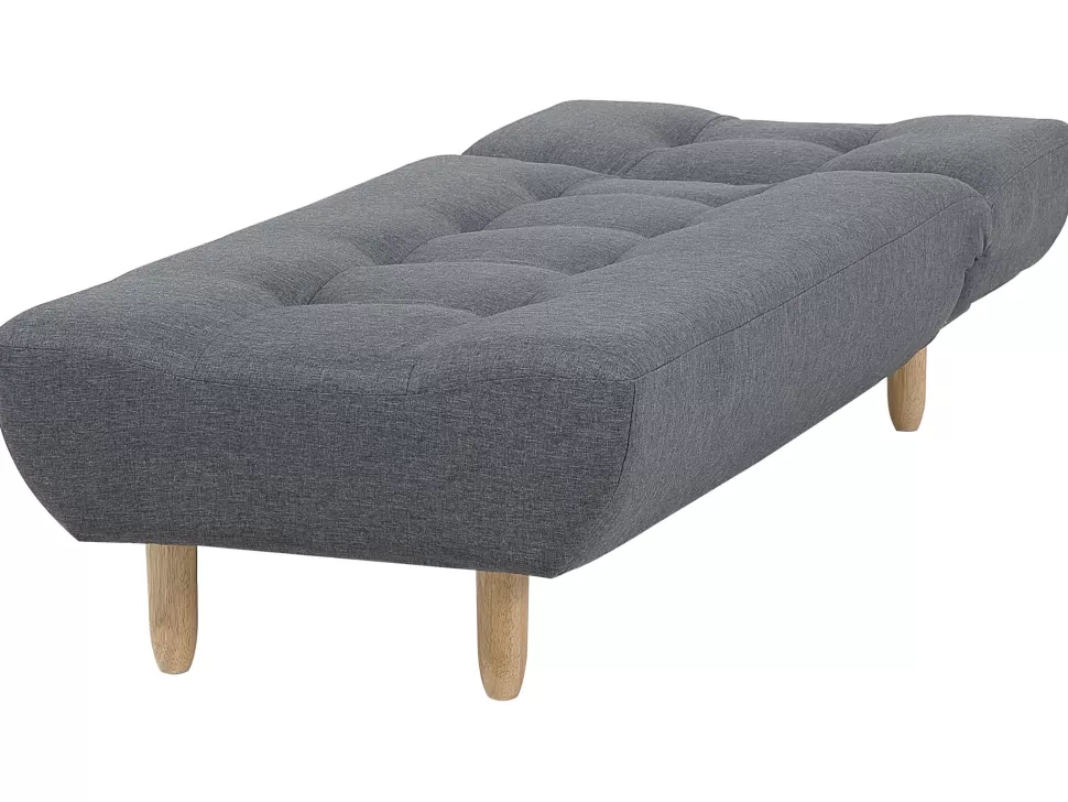 Sofas>Beliani Fabric Chaise Lounge Grey Alsten