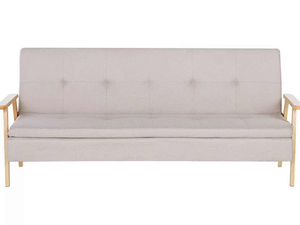 Sale Beliani Fabric Sofa Bed Beige Tjorn