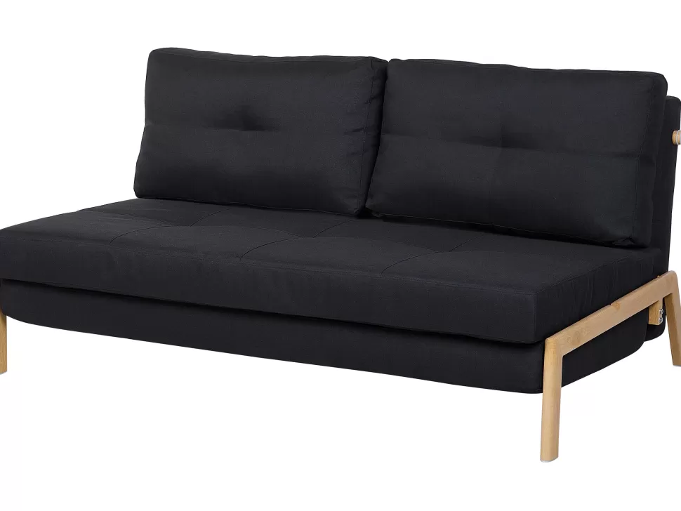 Flash Sale Beliani Fabric Sofa Bed Black Edland