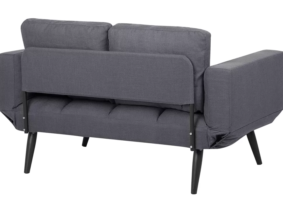 Shop Beliani Fabric Sofa Bed Dark Grey Brekke