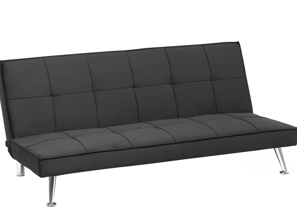 Sofas>Beliani Fabric Sofa Bed Grey Hasle