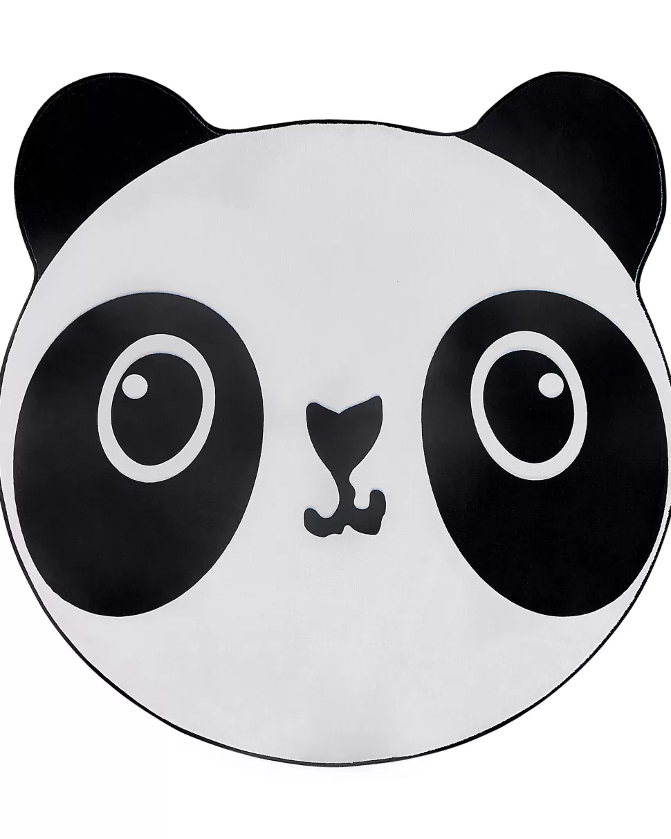 Teppiche>Beliani Kinderteppich Schwarz / Weis 120 Cm Pandamotiv Kurzflor Panda