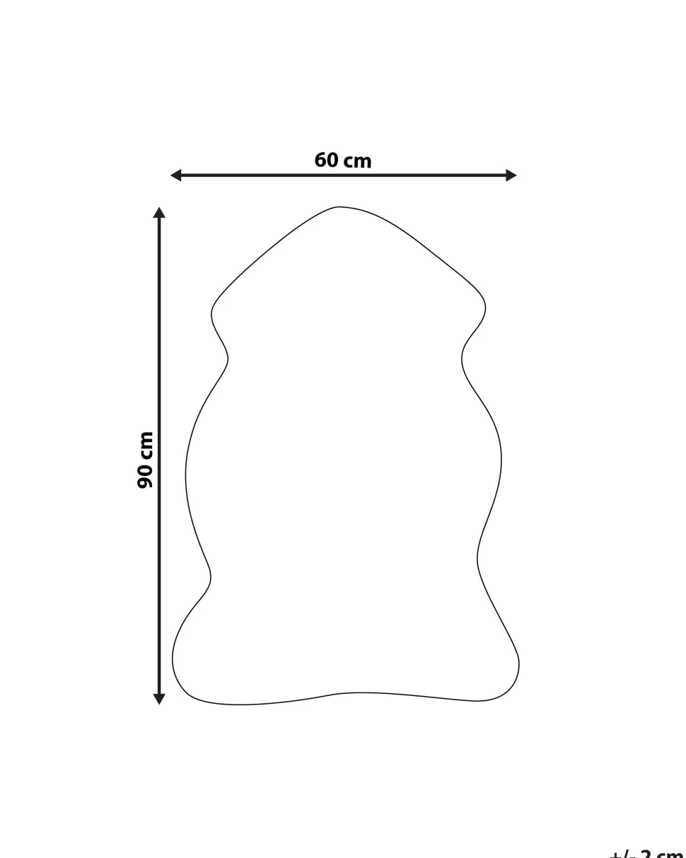 Teppiche>Beliani Kunstfell-Teppich Schaf Grau 88 Cm Mungo