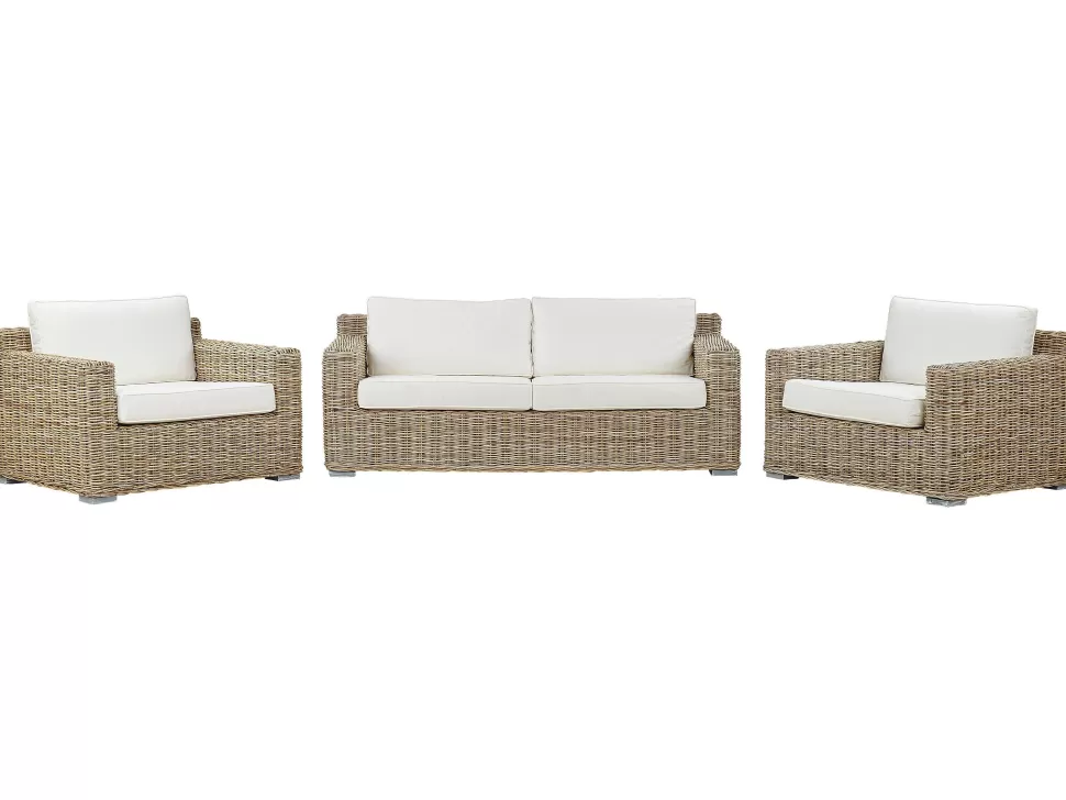 Gartenmöbel>Beliani Lounge Set Rattan Naturlich 4-Sitzer Ardea