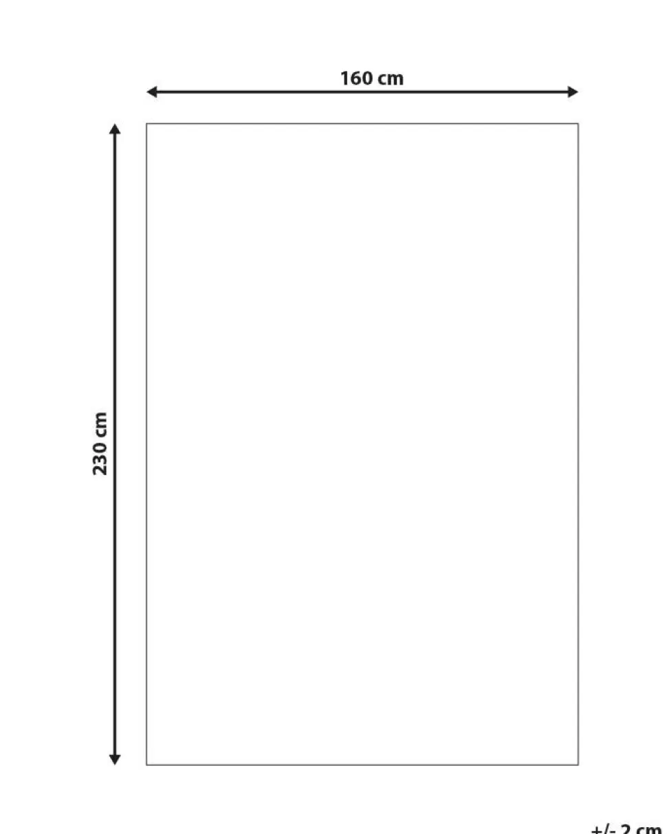 Discount Beliani Outdoor Teppich Grau 160 X 230 Cm Marokkanisches Muster Zweiseitig Kurzflor Aksu