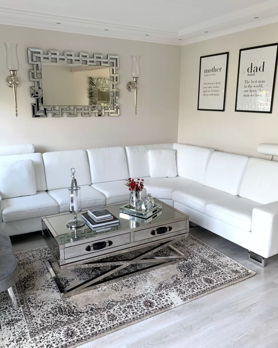 Fashion Beliani Right Hand Corner Leather Sofa White Stockholm