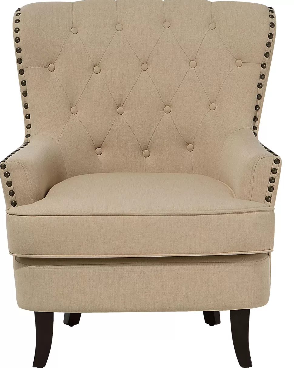 Flash Sale Beliani Sessel Polsterbezug Beige Viborg Ii