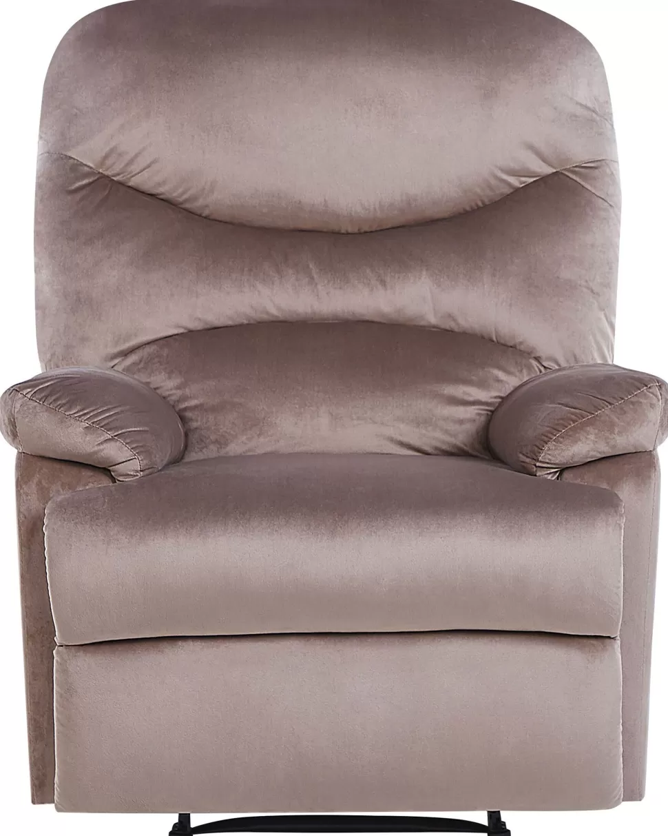 Cheap Beliani Sessel Samtstoff Taupe Verstellbar Mit Fusstutze Eslov