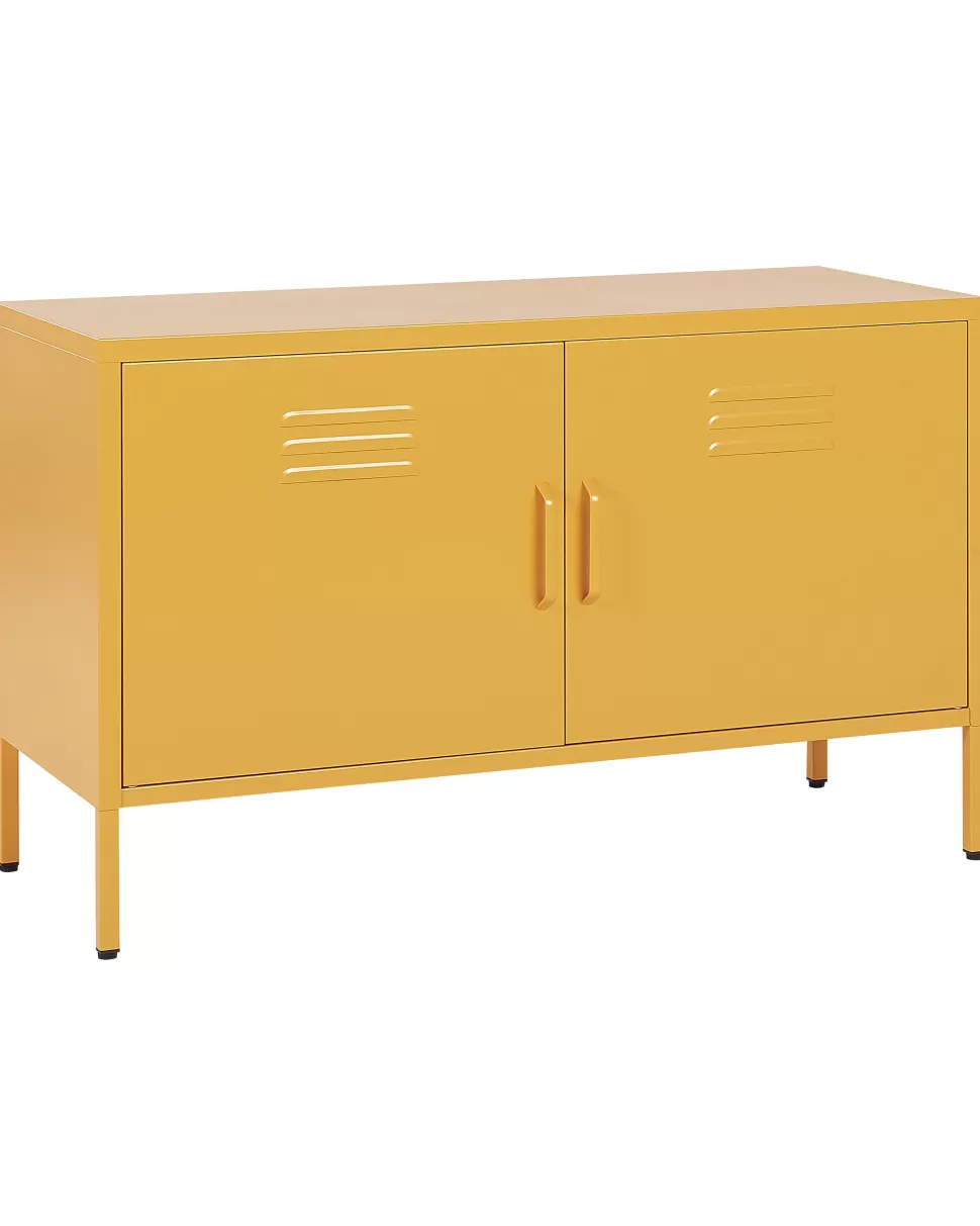 Aufbewahrung>Beliani Sideboard Gelb 2 Turen Uria