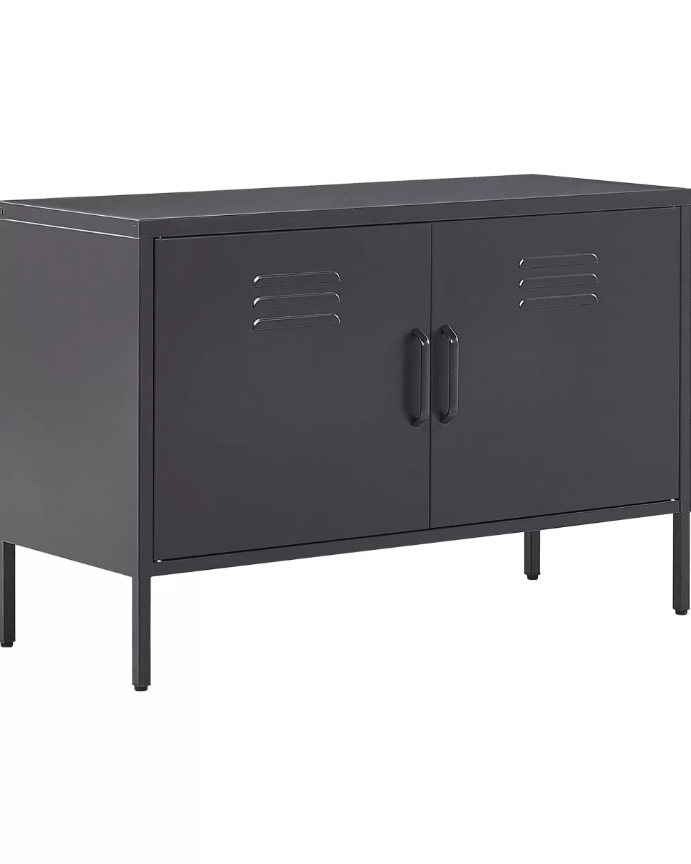 Aufbewahrung>Beliani Sideboard Schwarz 2 Turen Uria