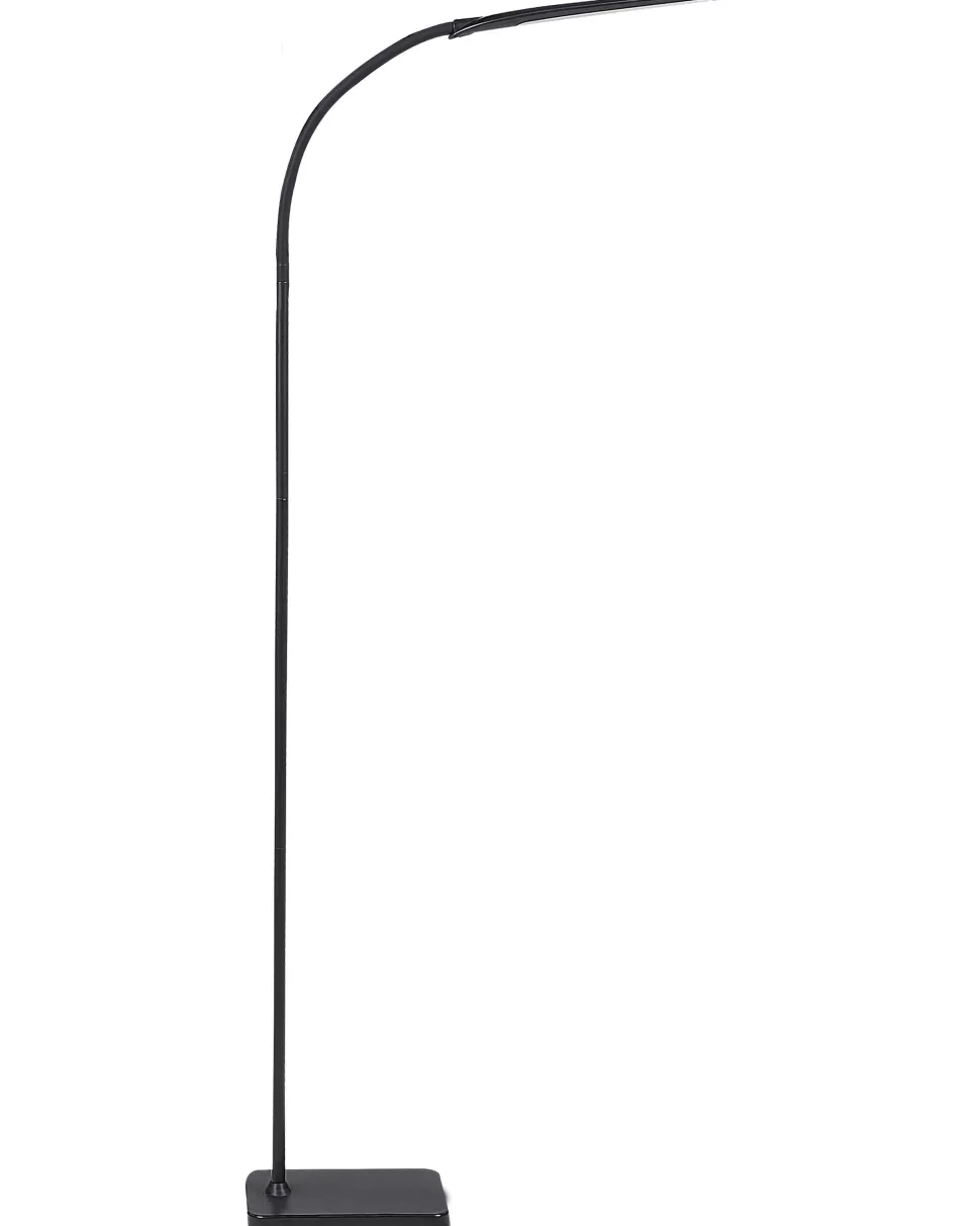 Discount Beliani Steh- / Tischlampe Led Schwarz 174 Cm Rechteckig Verstellbar Norma