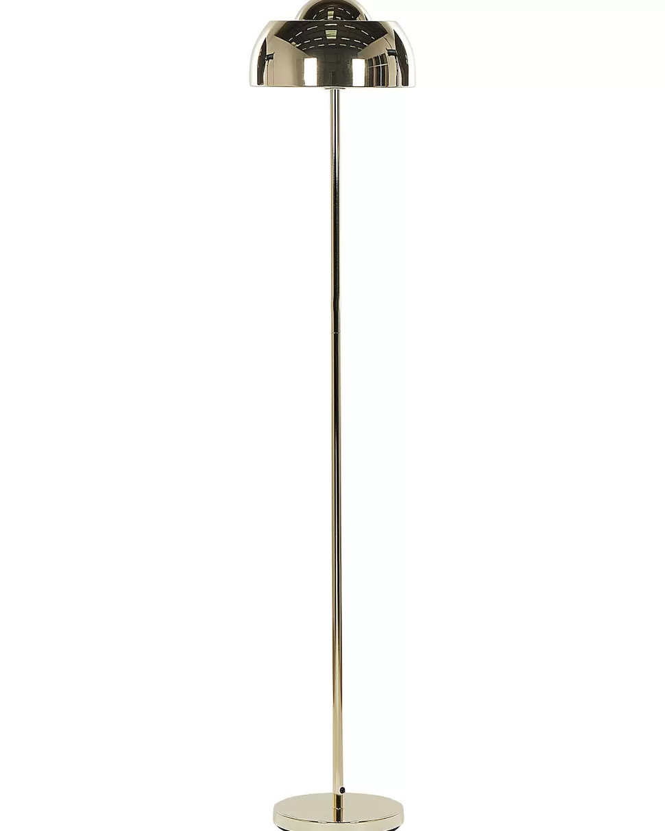 New Beliani Stehlampe Gold 148 Cm Rund Senette