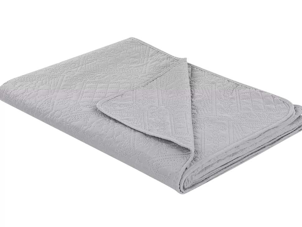 Clearance Beliani Tagesdecke Grau 220 X 240 Cm Alamut
