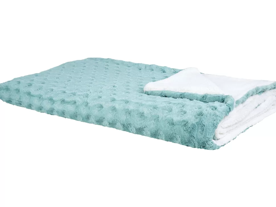 Flash Sale Beliani Tagesdecke Hellgrun / Weis 200 X 220 Cm Zweiseitig Kandilli