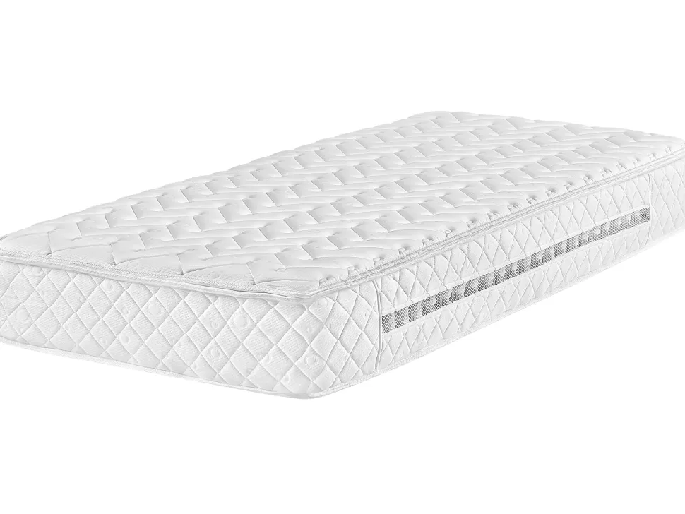 Discount Beliani Taschenfederkernmatratze Memory Foam Mittelfest 90 X 200 Cm Abnehmbarer Bezug Glory