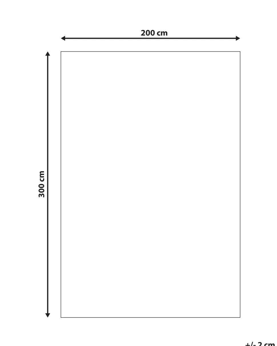 Teppiche>Beliani Teppich Dunkelbau 200 X 300 Cm Shaggy Evren