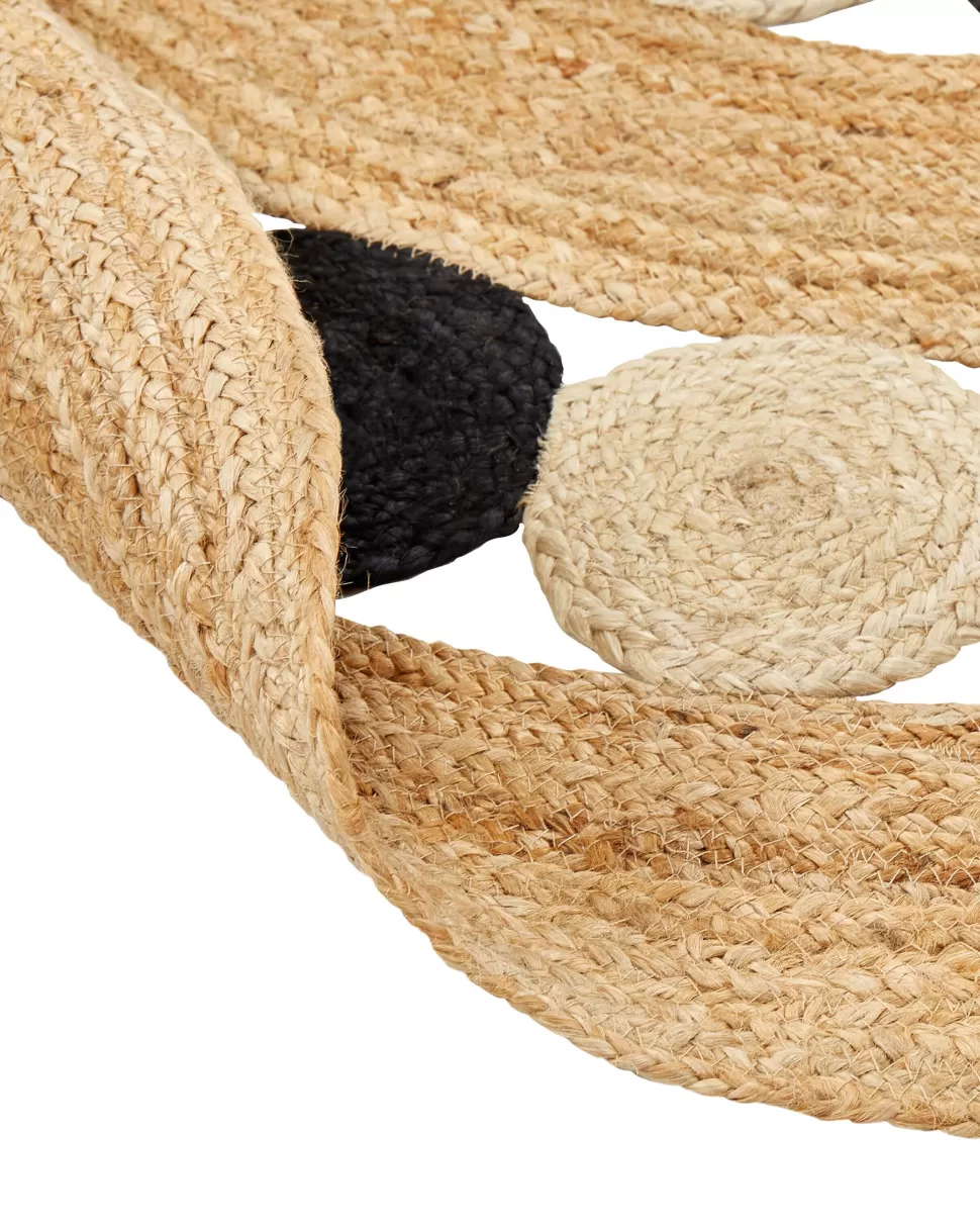 Teppiche>Beliani Teppich Jute Beige/Schwarz 140 Cm Hovit