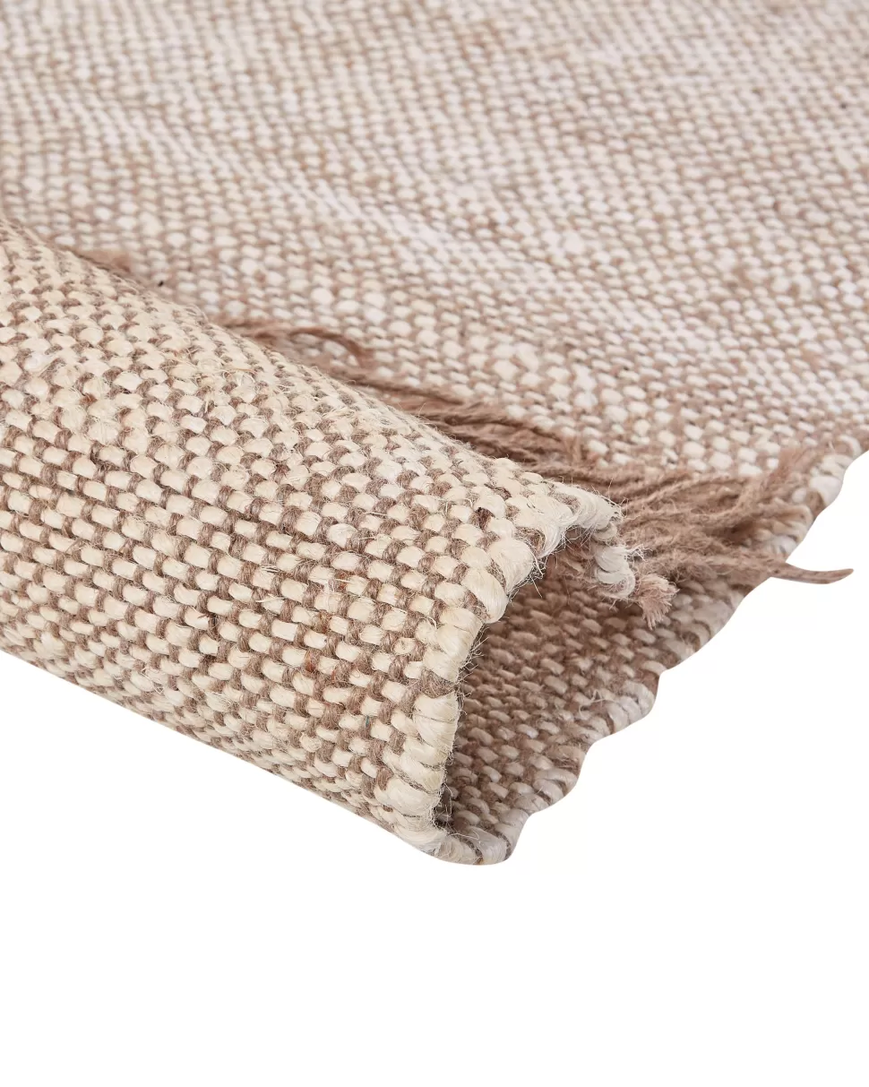 Flash Sale Beliani Teppich Jute Braun 160 X 230 Cm Geometrisches Muster Kurzflor Samlar