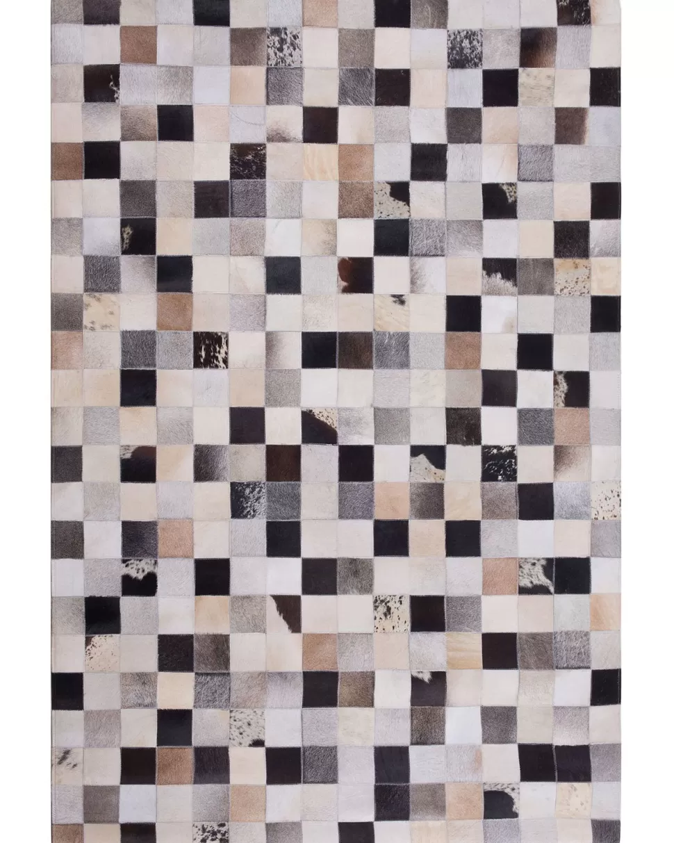 Flash Sale Beliani Teppich Kuhfell Braun-Beige 160 X 230 Cm Patchwork Rize
