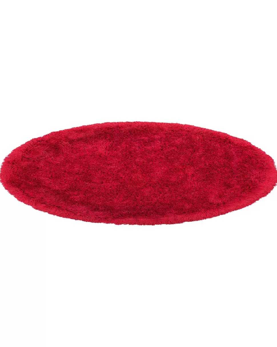 Outlet Beliani Teppich Rot 140 Cm Shaggy Cide