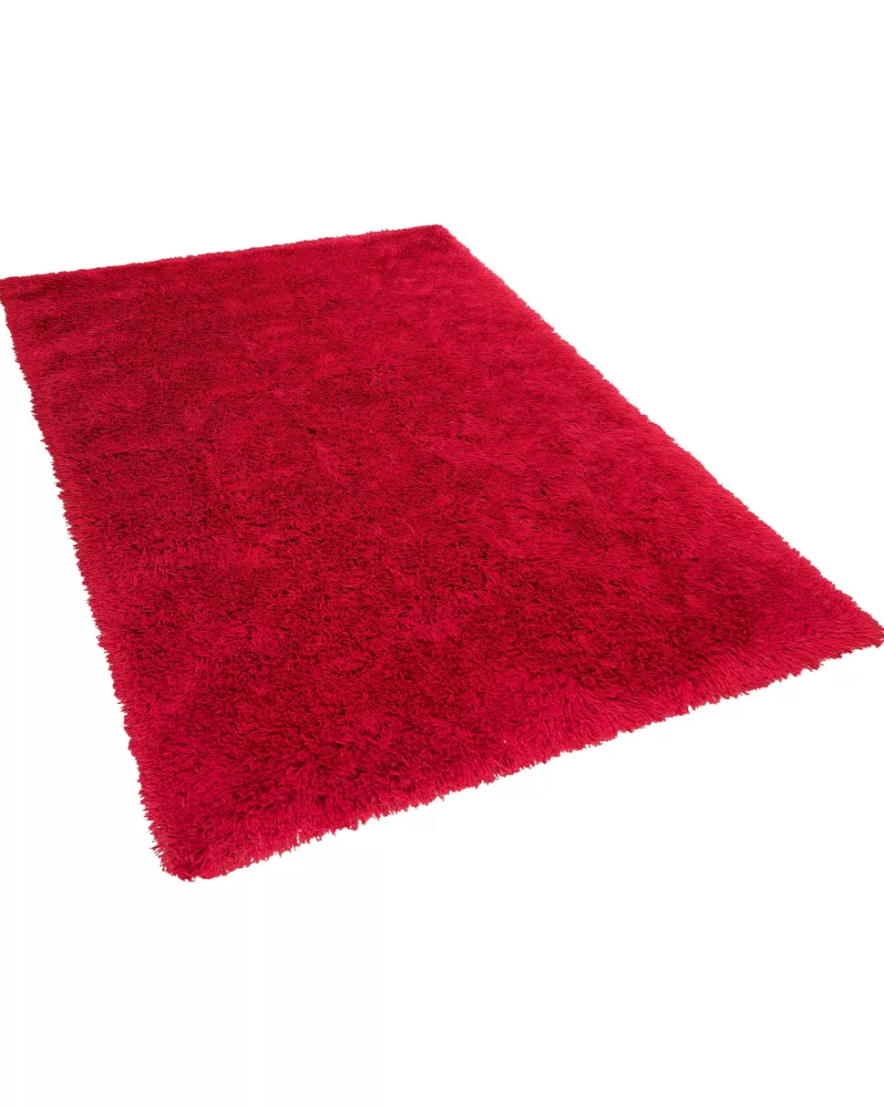 Clearance Beliani Teppich Rot 160 X 230 Cm Hochflor Cide