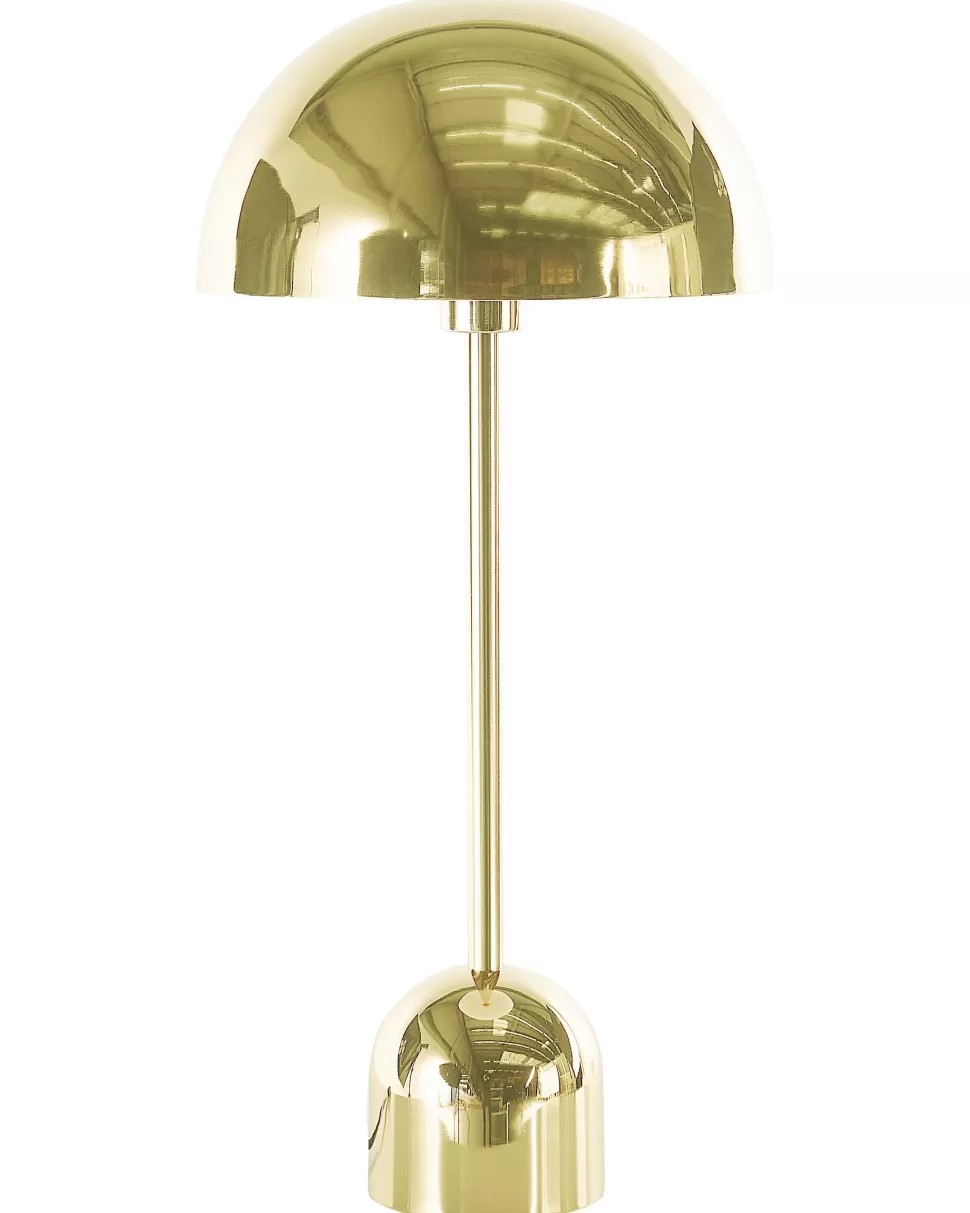 Hot Beliani Tischlampe Gold 64 Cm Rund Macasia