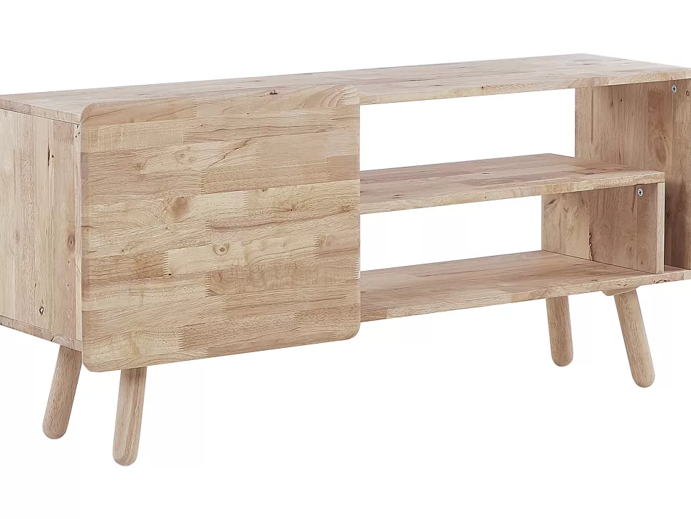 Fashion Beliani Tv-Mobel Heller Holzfarbton 130 X 36 X 59 Cm Westfield