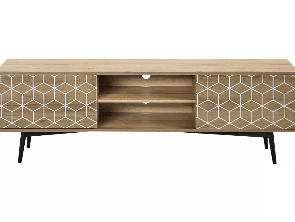 Discount Beliani Tv-Mobel Heller Holzfarbton 160 X 40 X 50 Cm Torvi